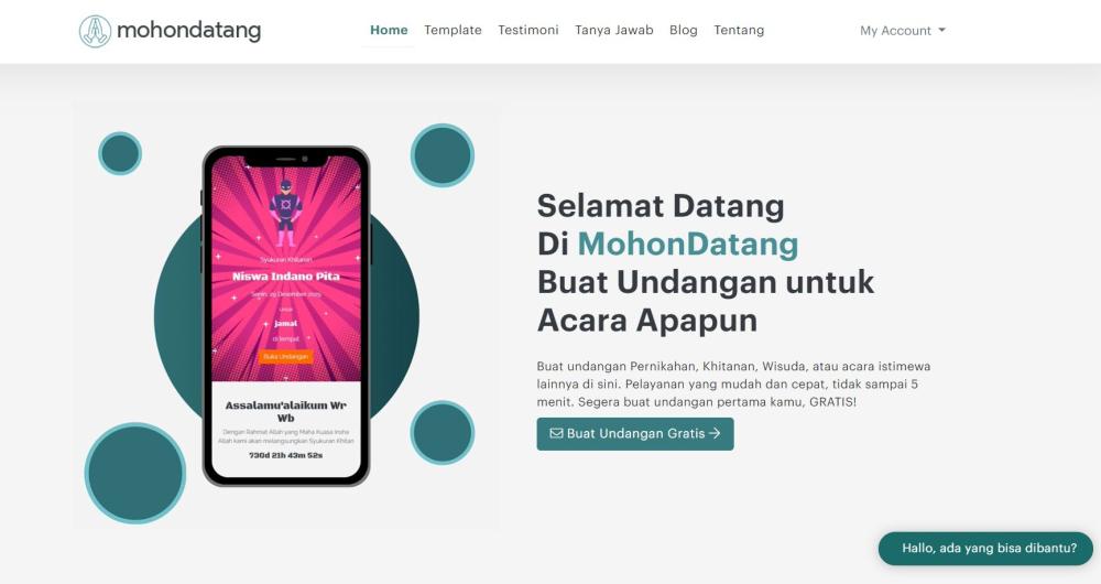 Mau Buat Undangan Digital Untuk Syukuran? MohonDatang.com Solusinya